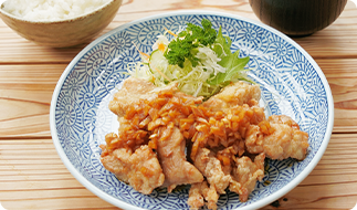 とりの玉ねぎソース定食